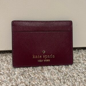 Kate Spade Blackberry Leather Card Holder